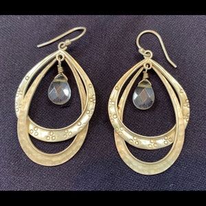 Silpada sterling silver and crystal earrings